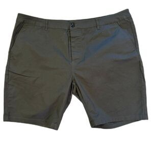 ASOS Dark Green Cotton Casual Shorts 9 inch Inseam, Belt Loops, Men's size 42
